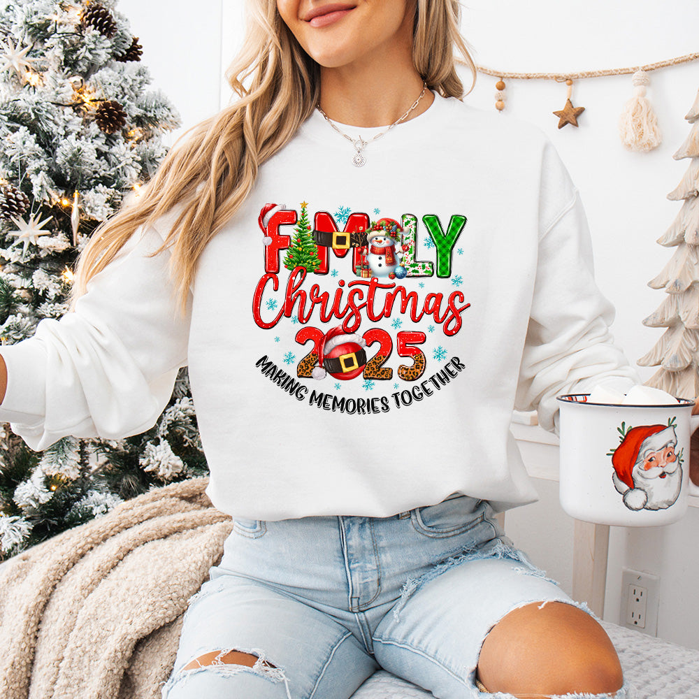 Family Christmas 2025 - Christmas Unisex Crewneck T-Shirt Sweatshirt Hoodie