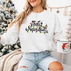 Feliz Navidad Colorful Lights - Christmas Unisex Crewneck T-Shirt Sweatshirt Hoodie