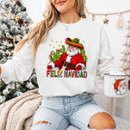 Feliz Navidad Santa Hat - Christmas Unisex Crewneck T-Shirt Sweatshirt Hoodie
