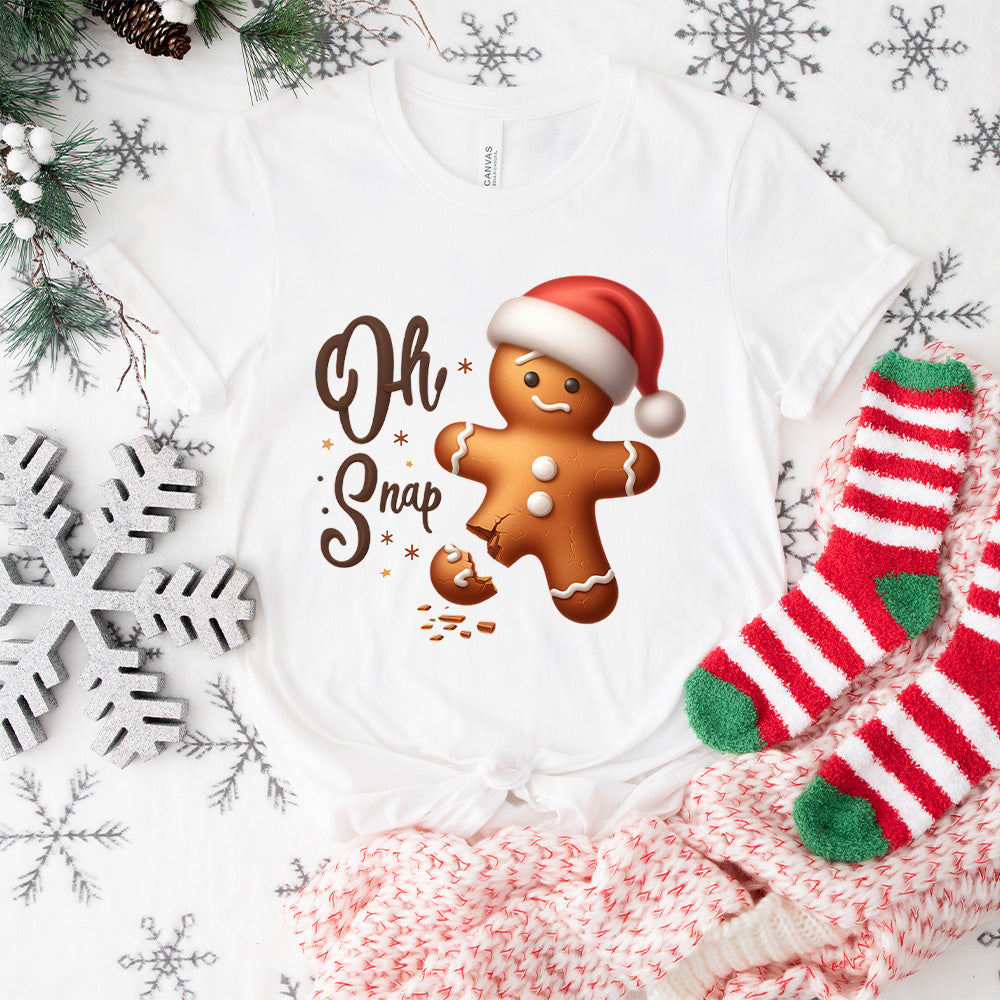 Oh Snap Cookie Design - Christmas Unisex Crewneck T-Shirt Sweatshirt Hoodie