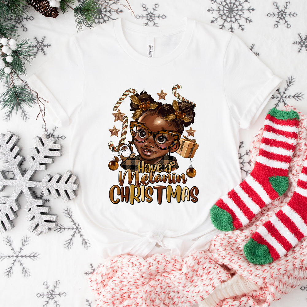 Have A Melanin Christmas - Christmas Unisex Crewneck T-Shirt Sweatshirt Hoodie