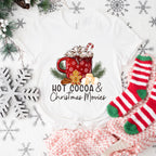 Hot Cocoa And Christmas Movies - Christmas Unisex Crewneck T-Shirt Sweatshirt Hoodie