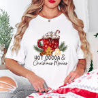 Hot Cocoa And Christmas Movies - Christmas Unisex Crewneck T-Shirt Sweatshirt Hoodie
