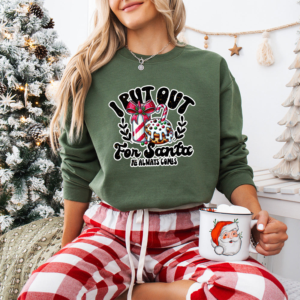 I Put Out For Santa - Christmas Unisex Crewneck T-Shirt Sweatshirt Hoodie
