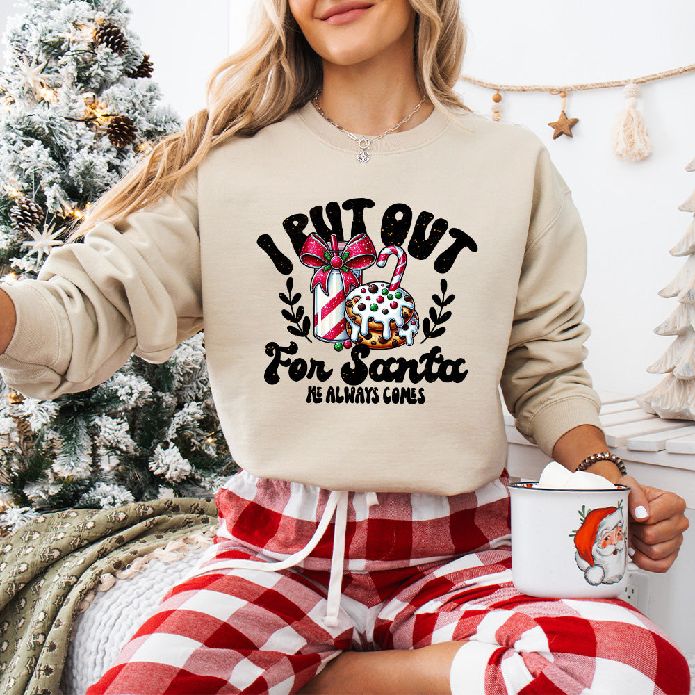 I Put Out For Santa - Christmas Unisex Crewneck T-Shirt Sweatshirt Hoodie