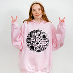 Woman Rights Doodles Design - Feminism Theme Unisex Crewneck T-Shirt Sweatshirt Hoodie