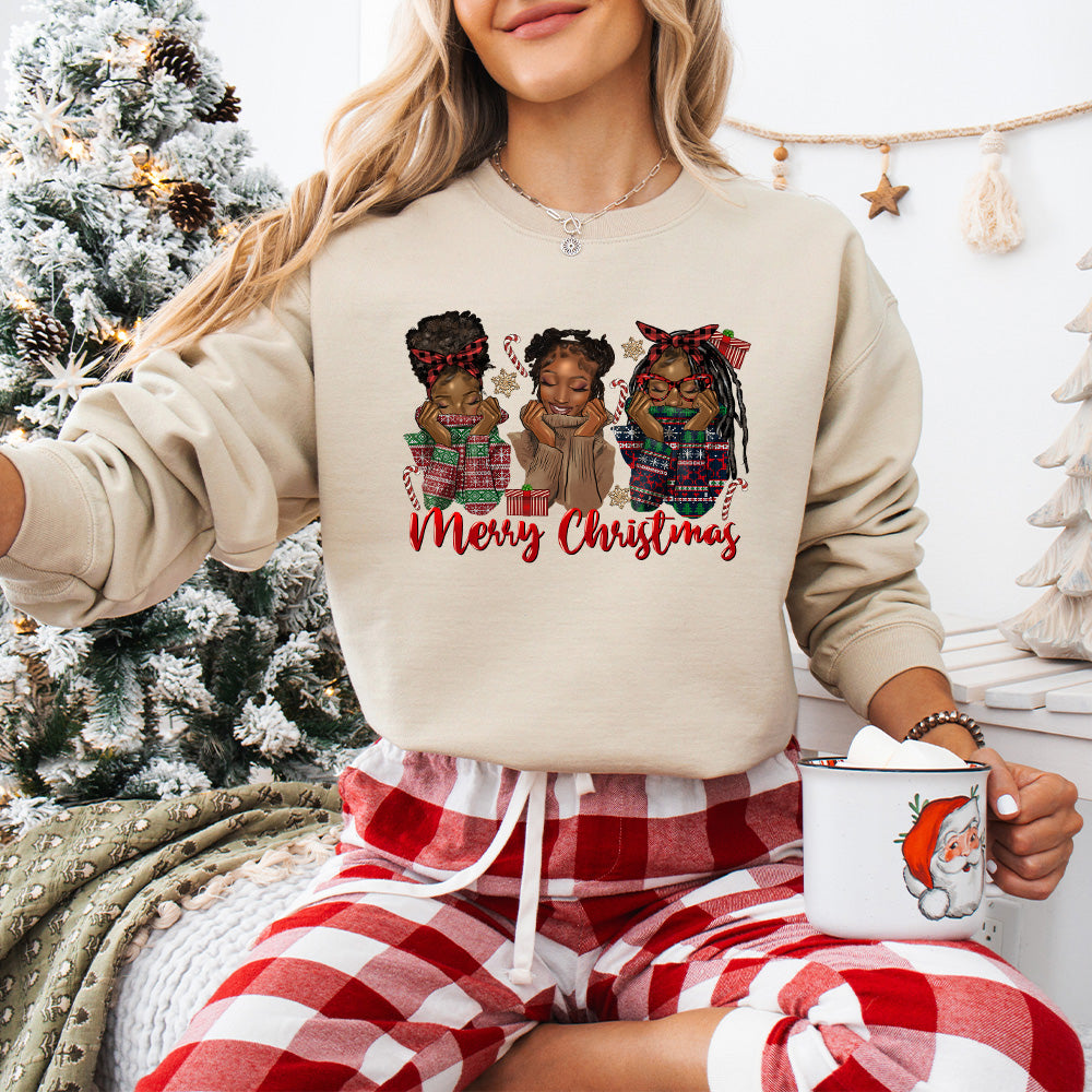 Merry Christmas Girls - Christmas Unisex Crewneck T-Shirt Sweatshirt Hoodie