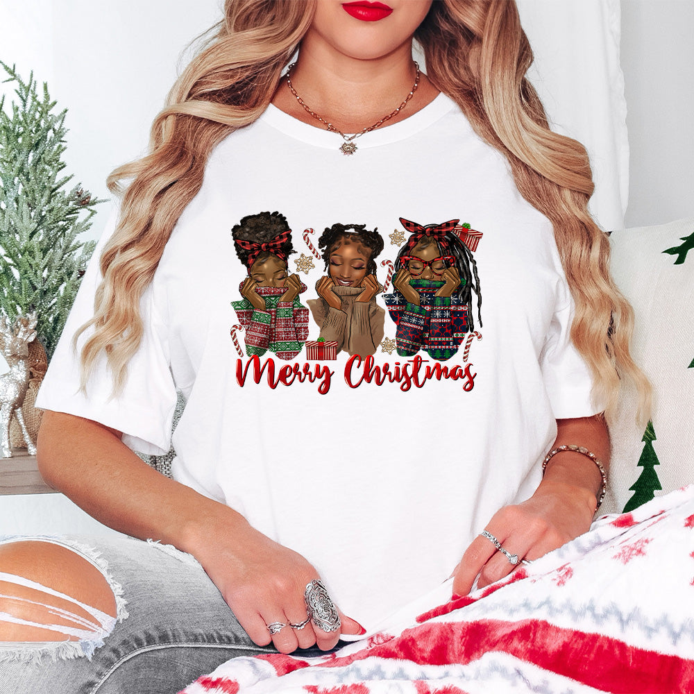 Merry Christmas Girls - Christmas Unisex Crewneck T-Shirt Sweatshirt Hoodie