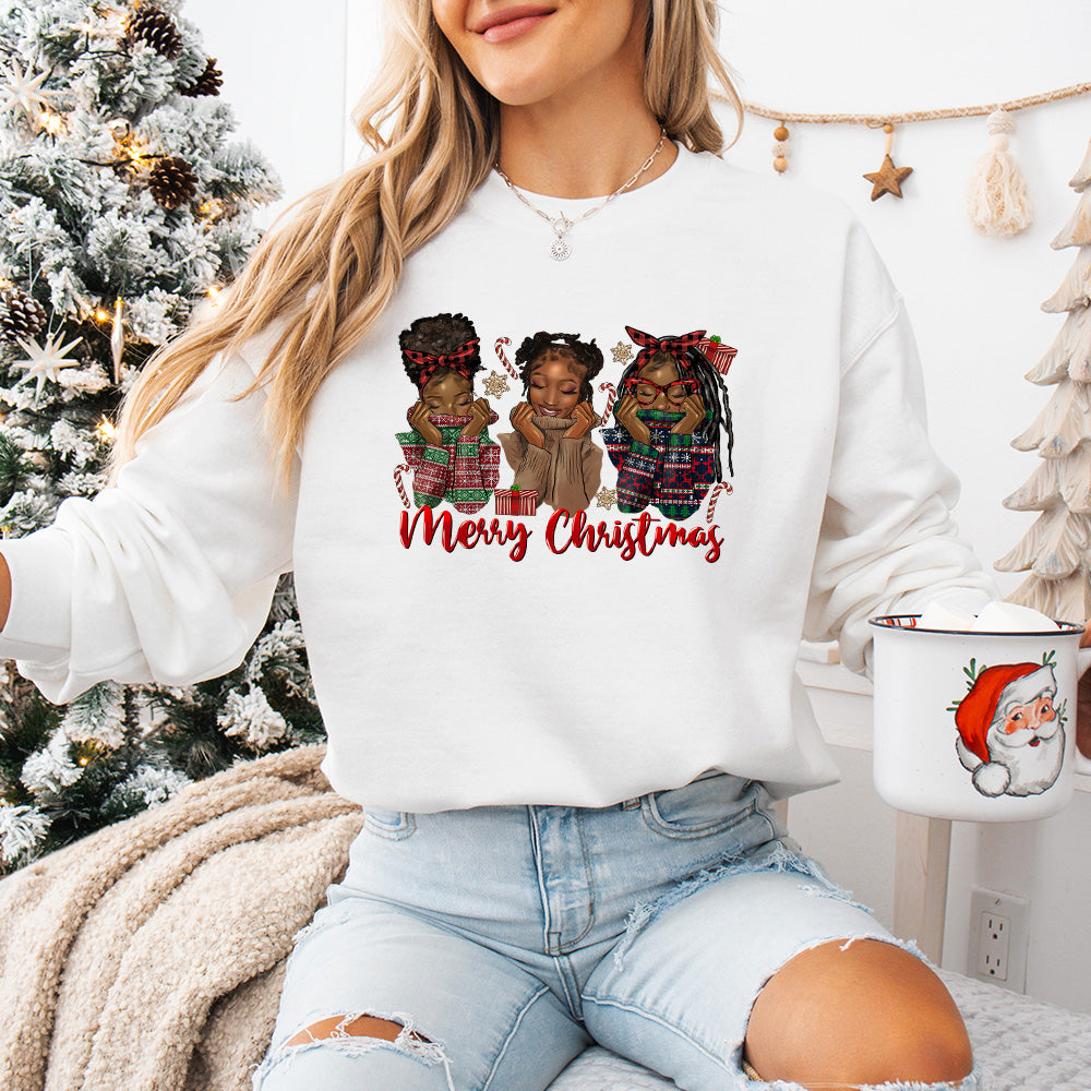 Merry Christmas Girls - Christmas Unisex Crewneck T-Shirt Sweatshirt Hoodie