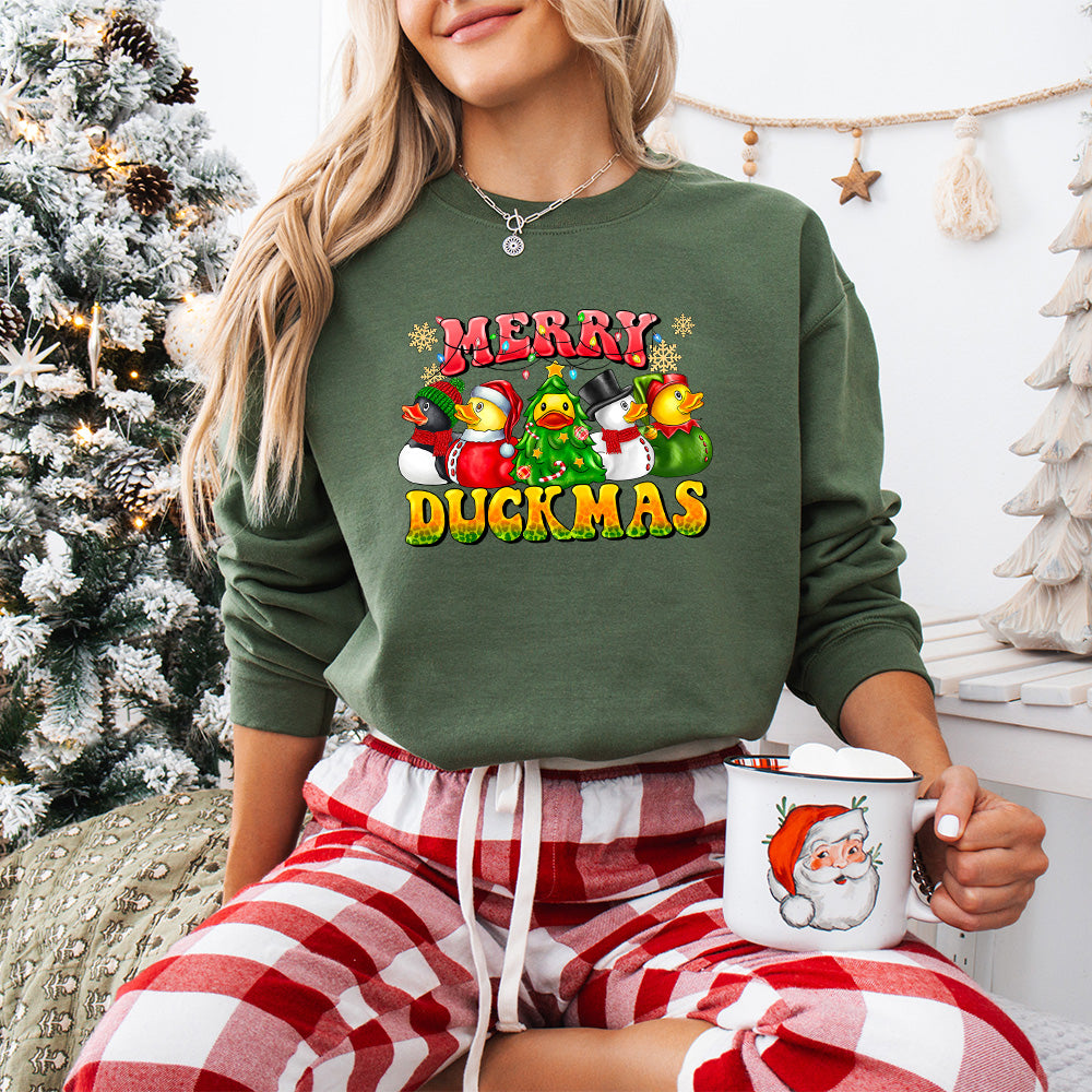 Merry Duckmas - Christmas Unisex Crewneck T-Shirt Sweatshirt Hoodie