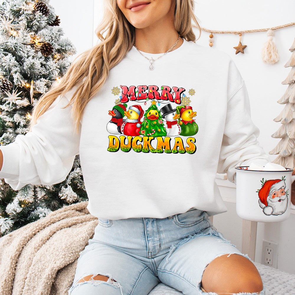 Merry Duckmas - Christmas Unisex Crewneck T-Shirt Sweatshirt Hoodie