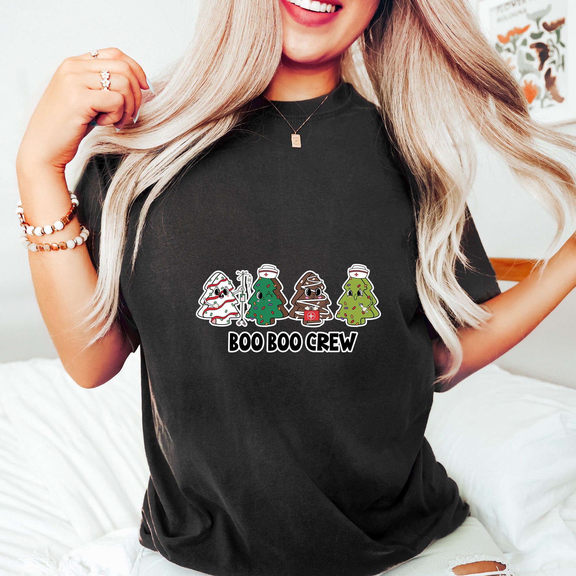 Boo Boo Crew Trees - Christmas Unisex Crewneck T-Shirt Sweatshirt Hoodie