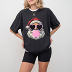 Santa Heart Glasses And Bubble Gum - Christmas Unisex Crewneck T-Shirt Sweatshirt Hoodie
