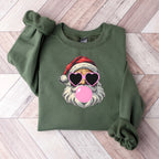 Santa Heart Glasses And Bubble Gum - Christmas Unisex Crewneck T-Shirt Sweatshirt Hoodie