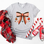 Red Ribbon And Baubles - Christmas Unisex Crewneck T-Shirt Sweatshirt Hoodie