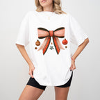 Red Ribbon And Baubles - Christmas Unisex Crewneck T-Shirt Sweatshirt Hoodie