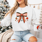 Red Ribbon And Baubles - Christmas Unisex Crewneck T-Shirt Sweatshirt Hoodie