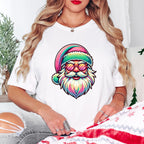 Colorful Santa Glasses Design - Christmas Unisex Crewneck T-Shirt Sweatshirt Hoodie