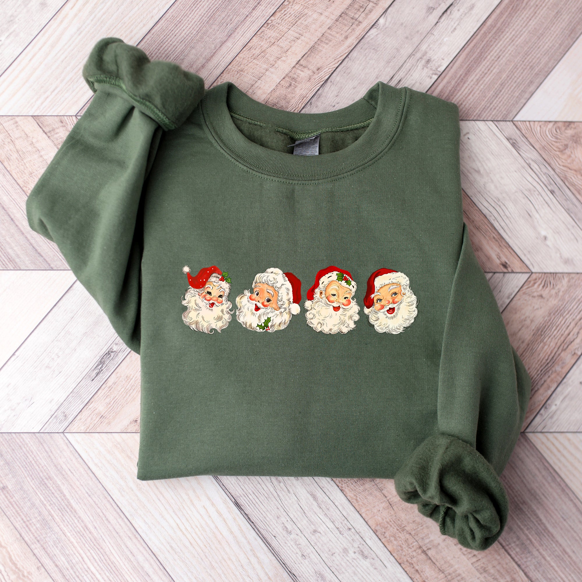 Cute Santa Design - Christmas Unisex Crewneck T-Shirt Sweatshirt Hoodie