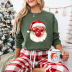 Santa Red Bubble Gum - Christmas Unisex Crewneck T-Shirt Sweatshirt Hoodie