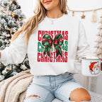 Christmas Red And Green Ribbon - Christmas Unisex Crewneck T-Shirt Sweatshirt Hoodie