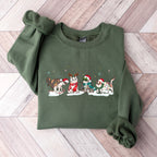 Christmas Cats In Snow - Christmas Unisex Crewneck T-Shirt Sweatshirt Hoodie