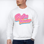 Besties Forever Neon Sign - Best Friends Unisex Crewneck T-Shirt Sweatshirt Hoodie