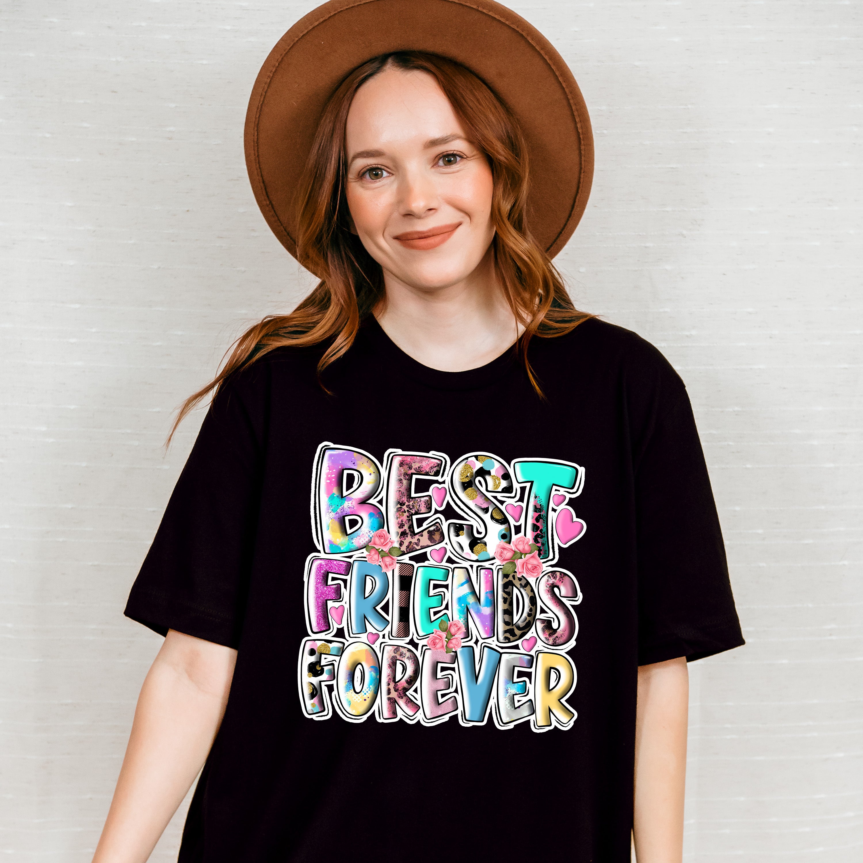 Best Friends Forever Colorful - Best Friends Unisex Crewneck T-Shirt Sweatshirt Hoodie