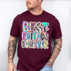 Best Friends Forever Colorful - Best Friends Unisex Crewneck T-Shirt Sweatshirt Hoodie