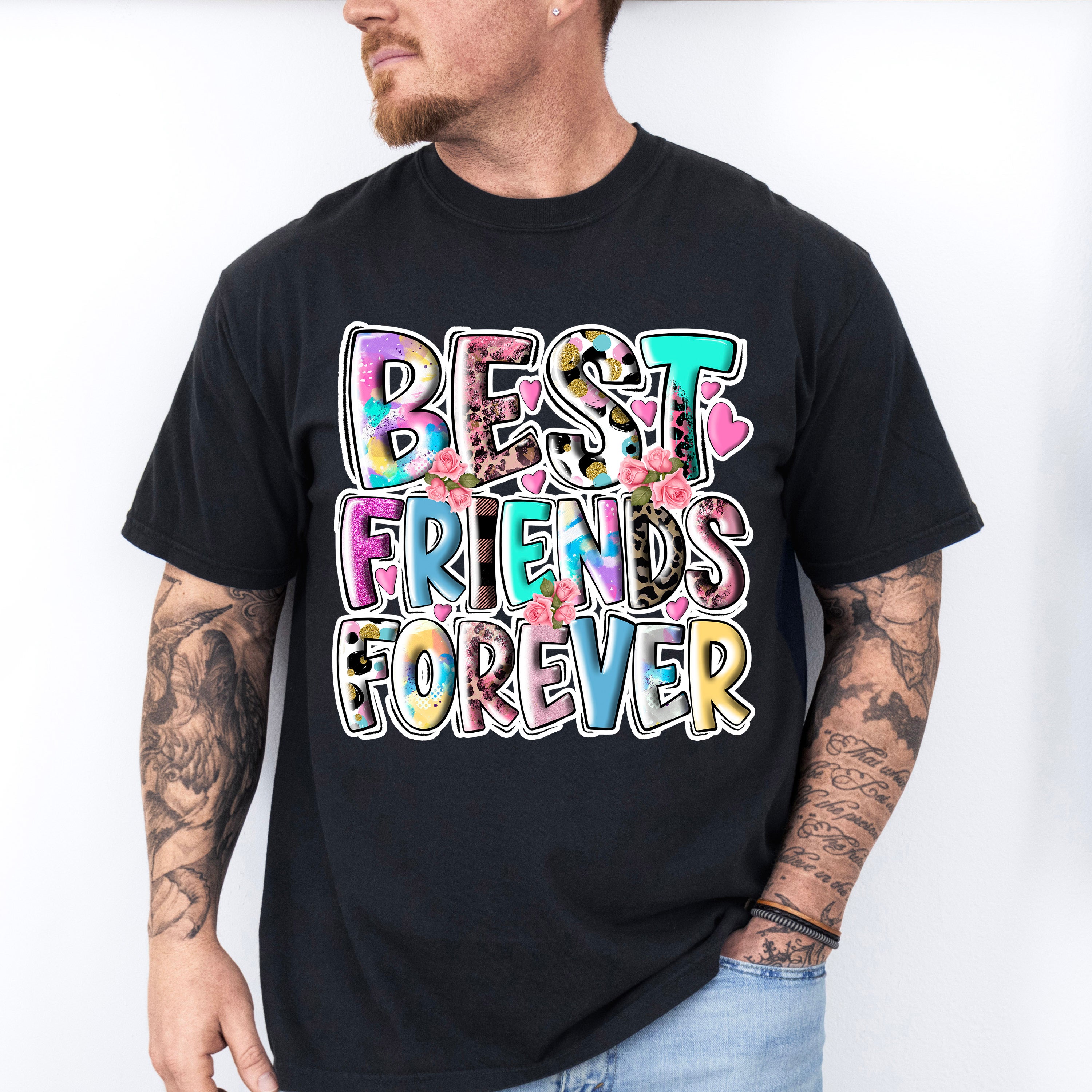 Best Friends Forever Colorful - Best Friends Unisex Crewneck T-Shirt Sweatshirt Hoodie