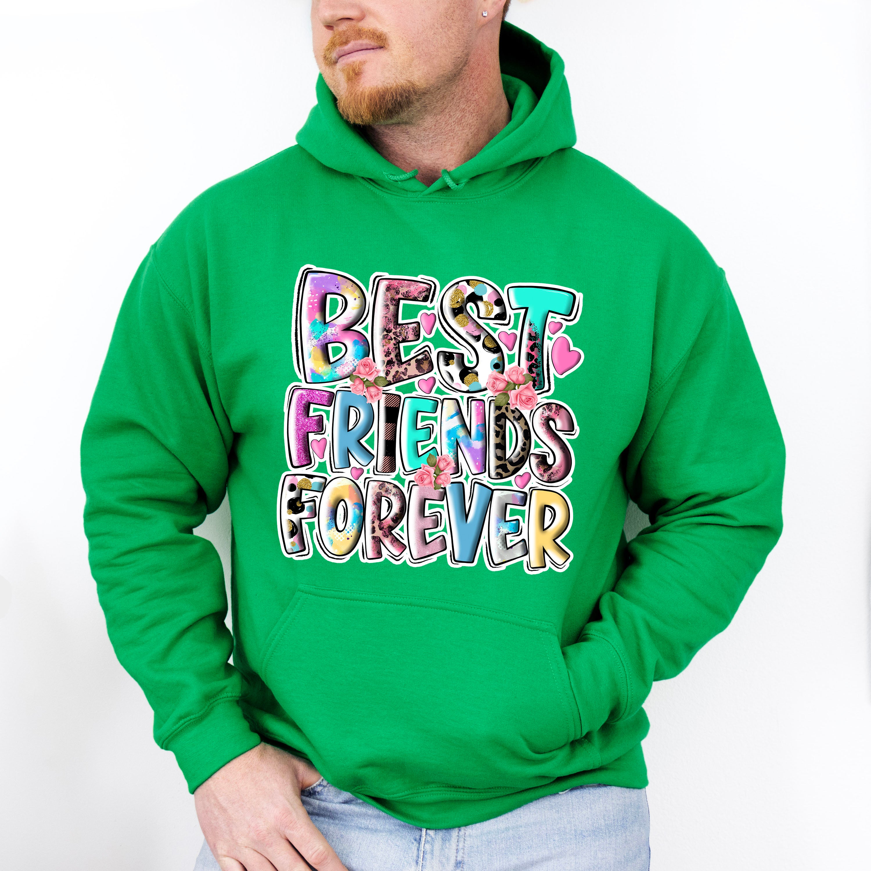 Best Friends Forever Colorful - Best Friends Unisex Crewneck T-Shirt Sweatshirt Hoodie