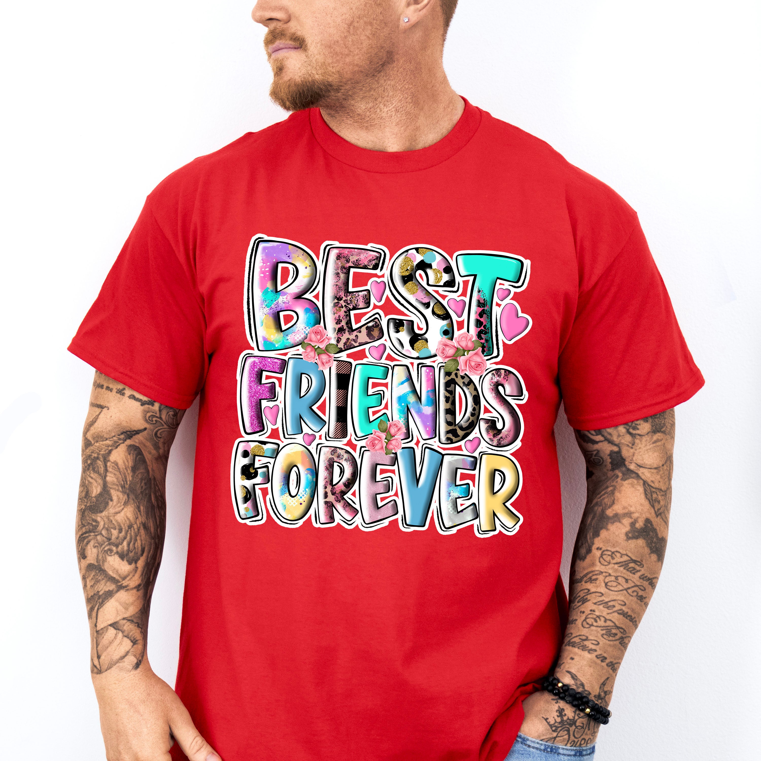 Best Friends Forever Colorful - Best Friends Unisex Crewneck T-Shirt Sweatshirt Hoodie