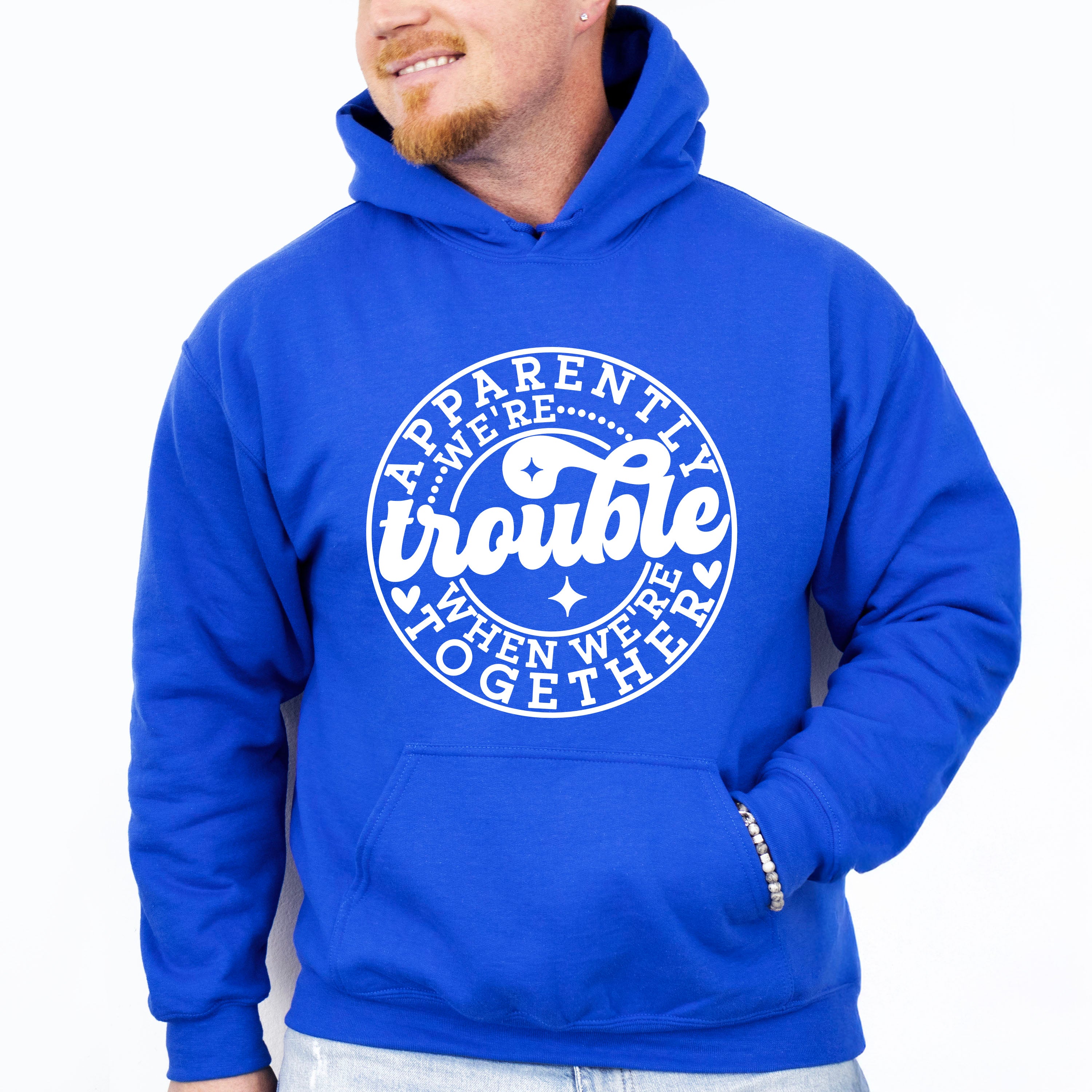 Apparently We're Trouble - Best Friends Unisex Crewneck T-Shirt Sweatshirt Hoodie