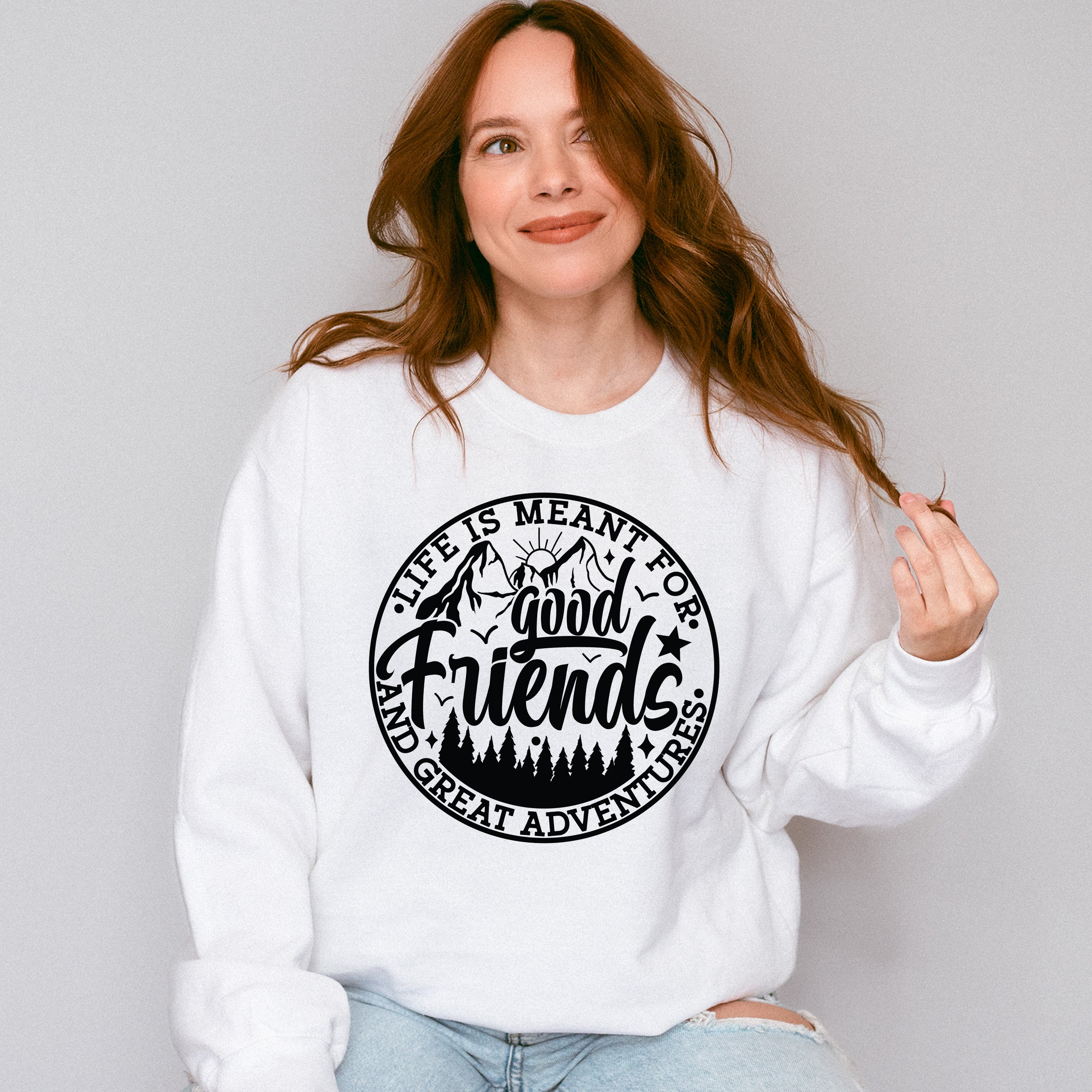 Good Friends And Great Adventures - Best Friends Unisex Crewneck T-Shirt Sweatshirt Hoodie