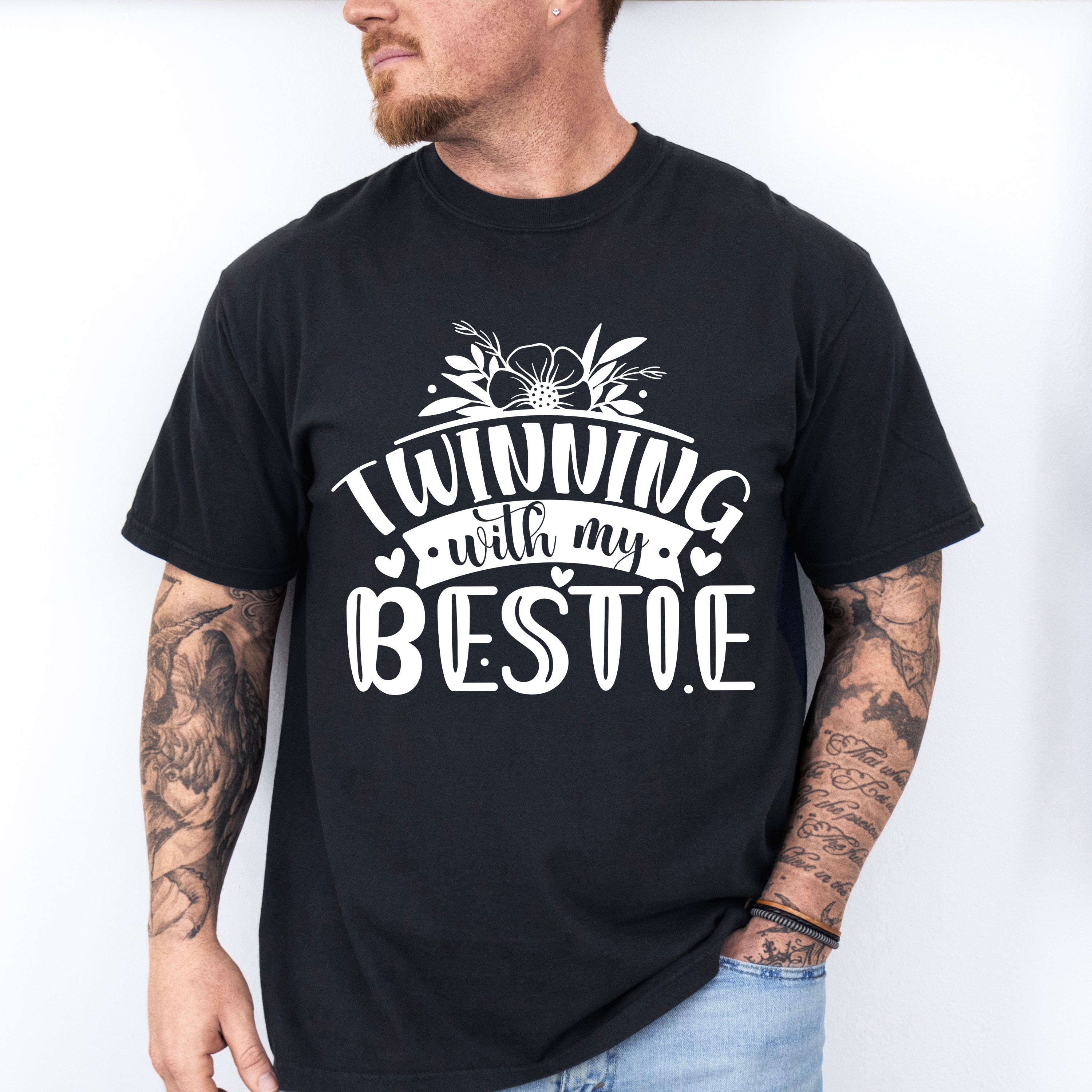 Twinning With My Bestie - Best Friends Unisex Crewneck T-Shirt Sweatshirt Hoodie