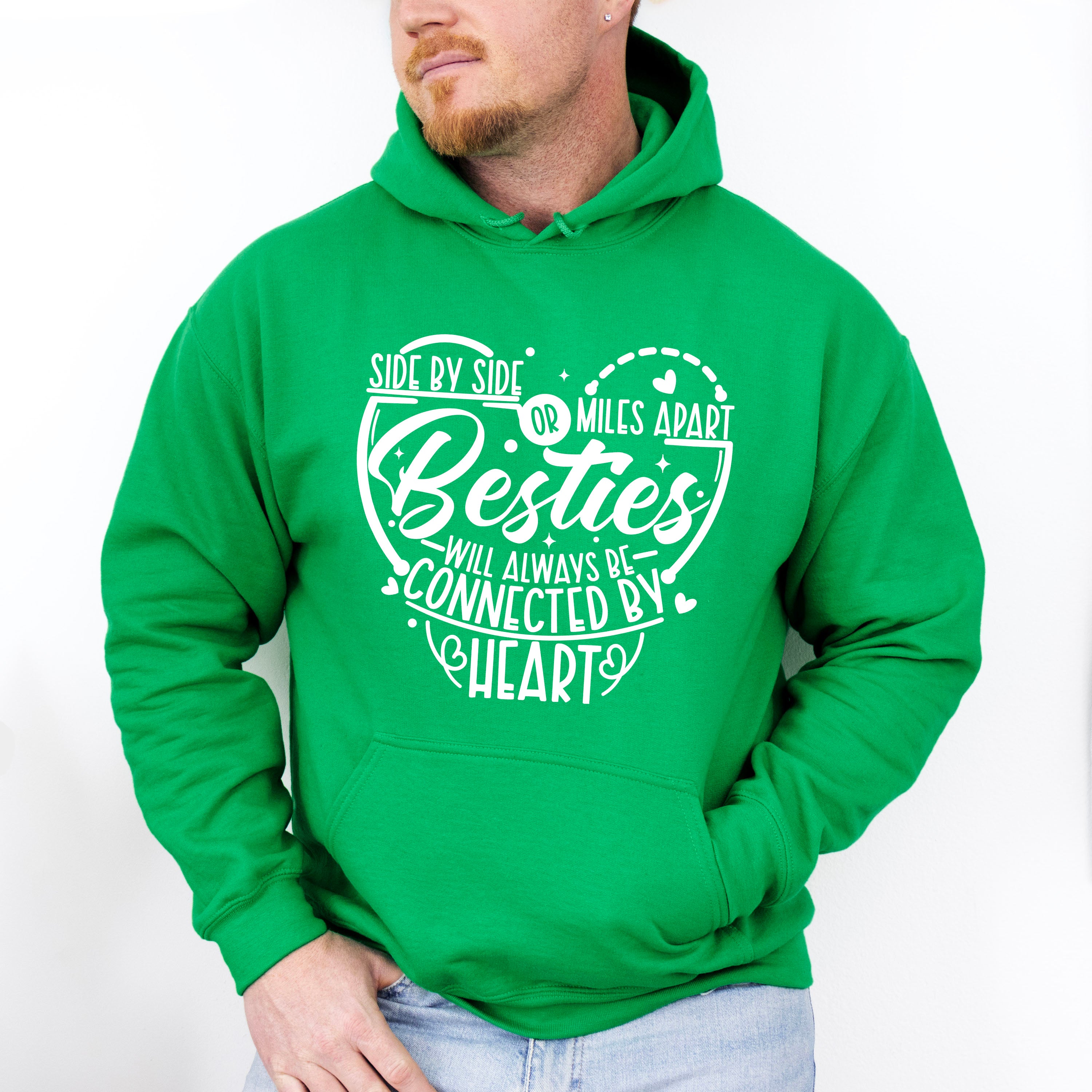 Side By Side Or Miles Apart - Best Friends Unisex Crewneck T-Shirt Sweatshirt Hoodie