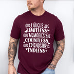 Limitless Countless Endless - Best Friends Unisex Crewneck T-Shirt Sweatshirt Hoodie