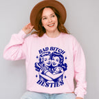 Besties Blue Design - Best Friends Unisex Crewneck T-Shirt Sweatshirt Hoodie