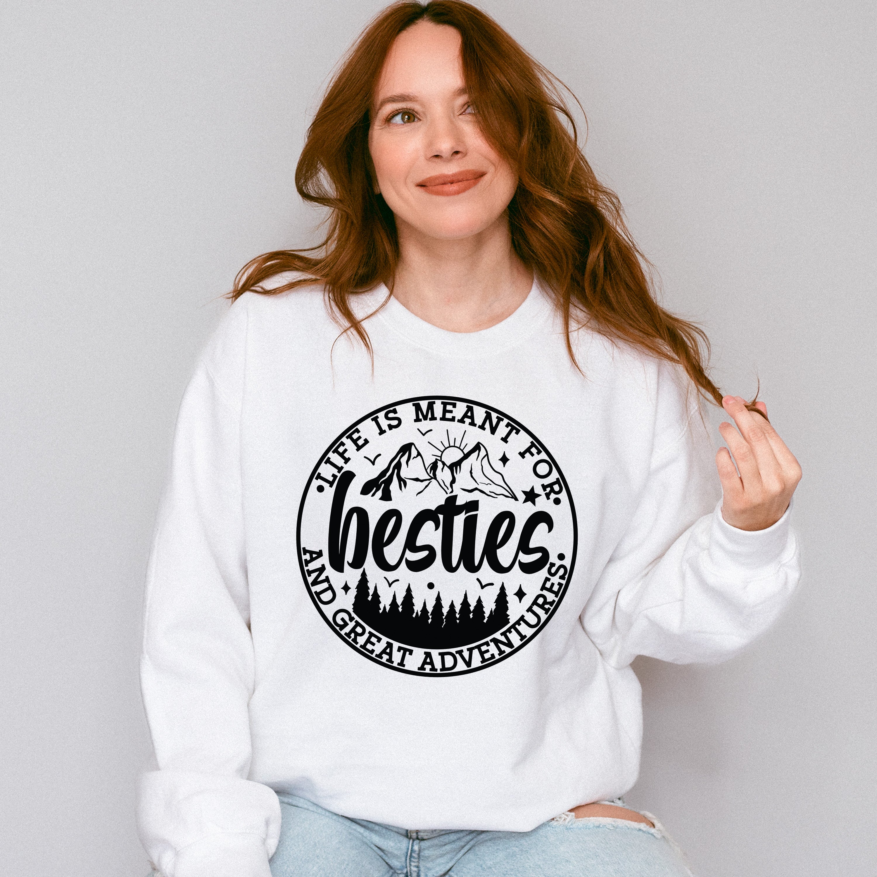 Besties And Great Adventures - Best Friends Unisex Crewneck T-Shirt Sweatshirt Hoodie