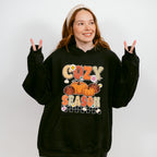 Cozy Season Pumpkin And Flowers - Fall Unisex Crewneck T-Shirt Sweatshirt Hoodie