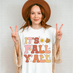 It's Fall Yall Daisy And Leaf - Fall Unisex Crewneck T-Shirt Sweatshirt Hoodie