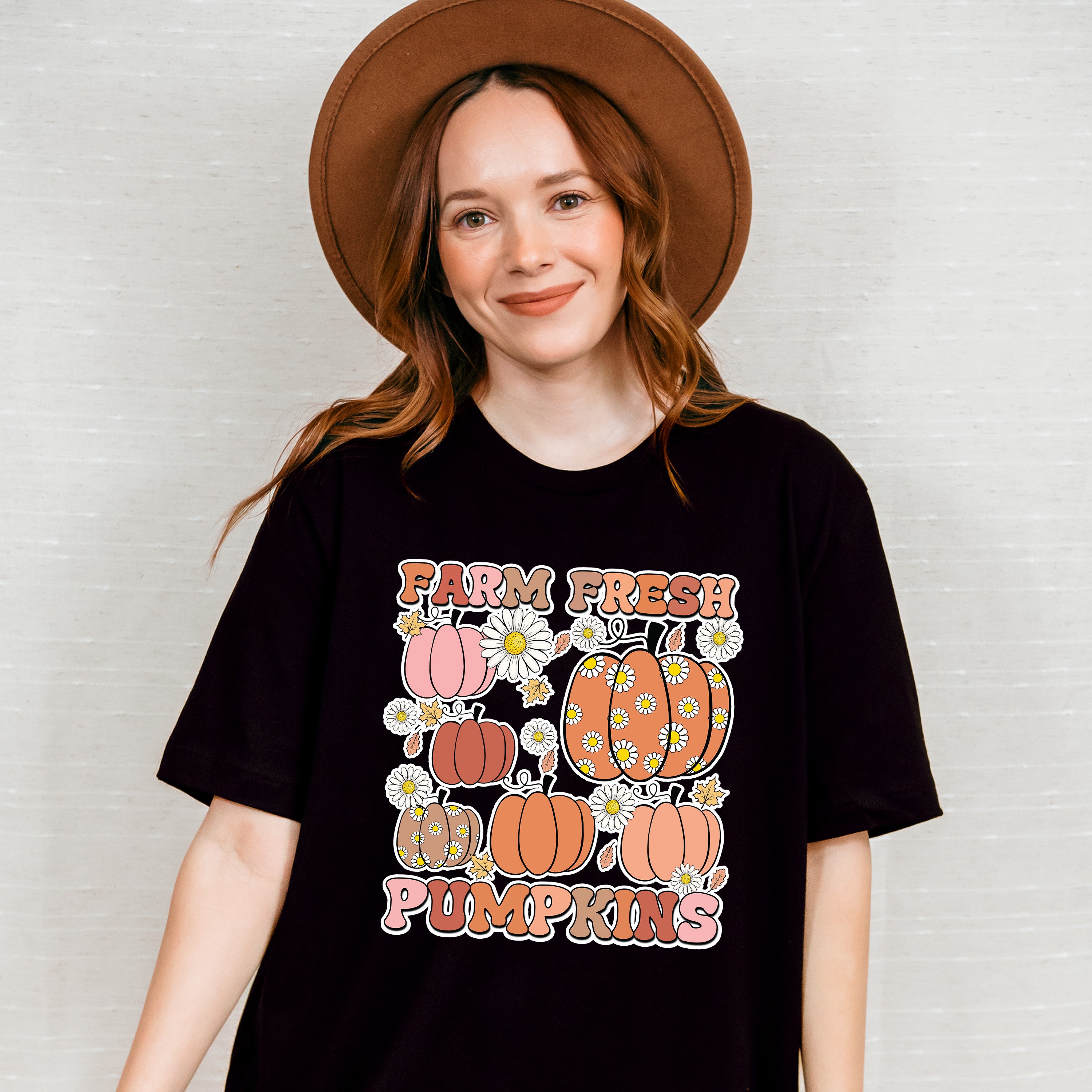 Farm Fresh Pumpkins - Fall Unisex Crewneck T-Shirt Sweatshirt Hoodie