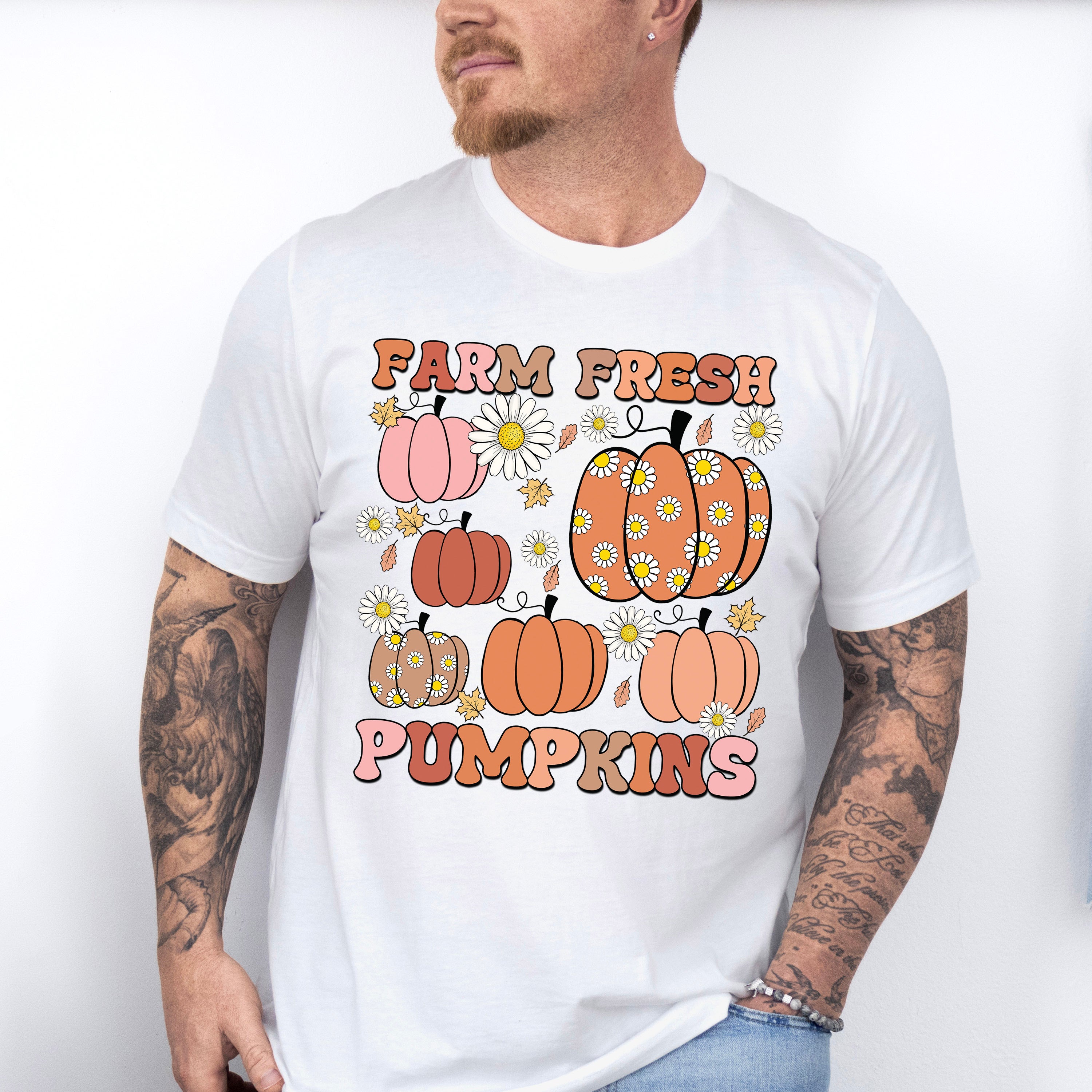 Farm Fresh Pumpkins - Fall Unisex Crewneck T-Shirt Sweatshirt Hoodie