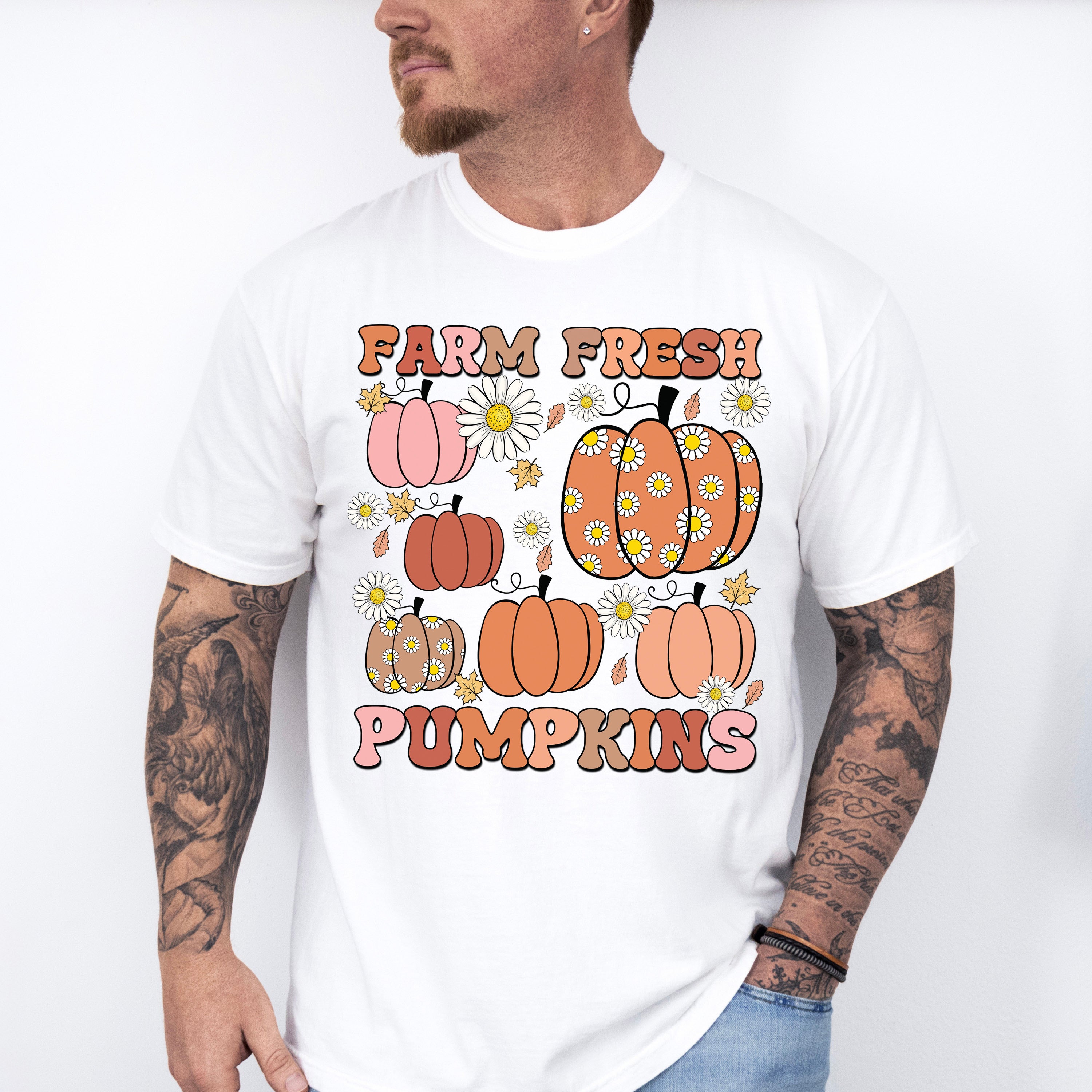 Farm Fresh Pumpkins - Fall Unisex Crewneck T-Shirt Sweatshirt Hoodie