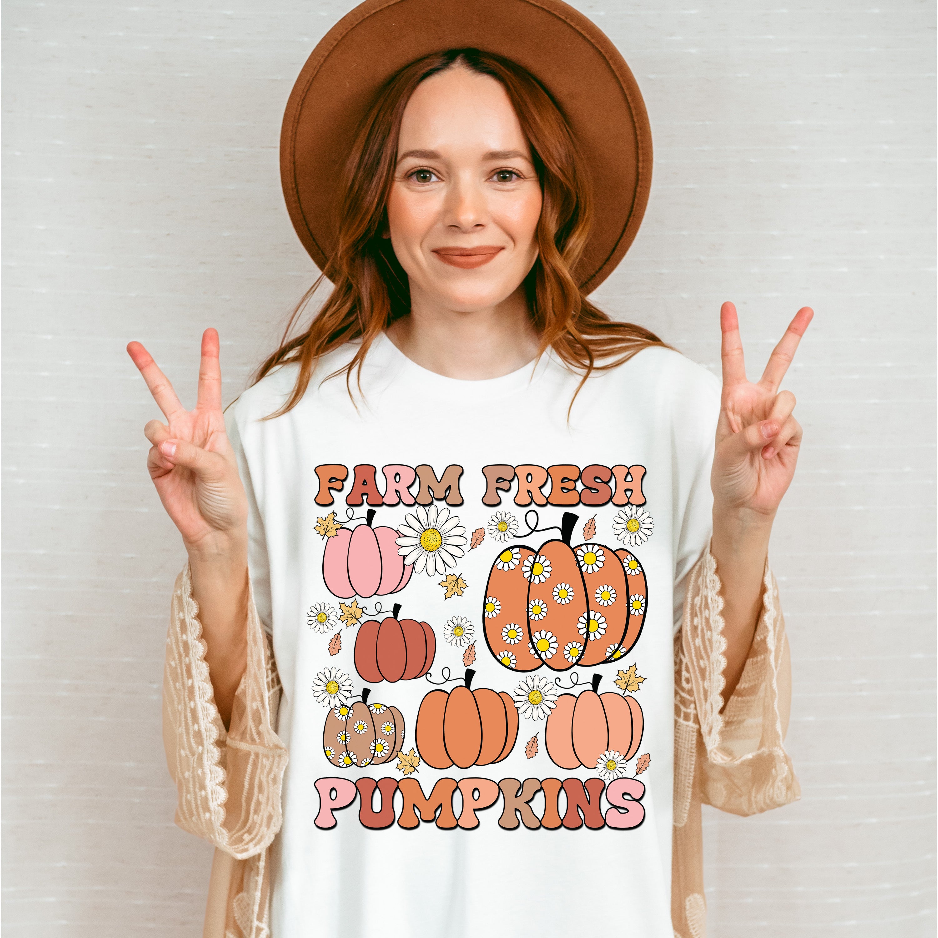 Farm Fresh Pumpkins - Fall Unisex Crewneck T-Shirt Sweatshirt Hoodie