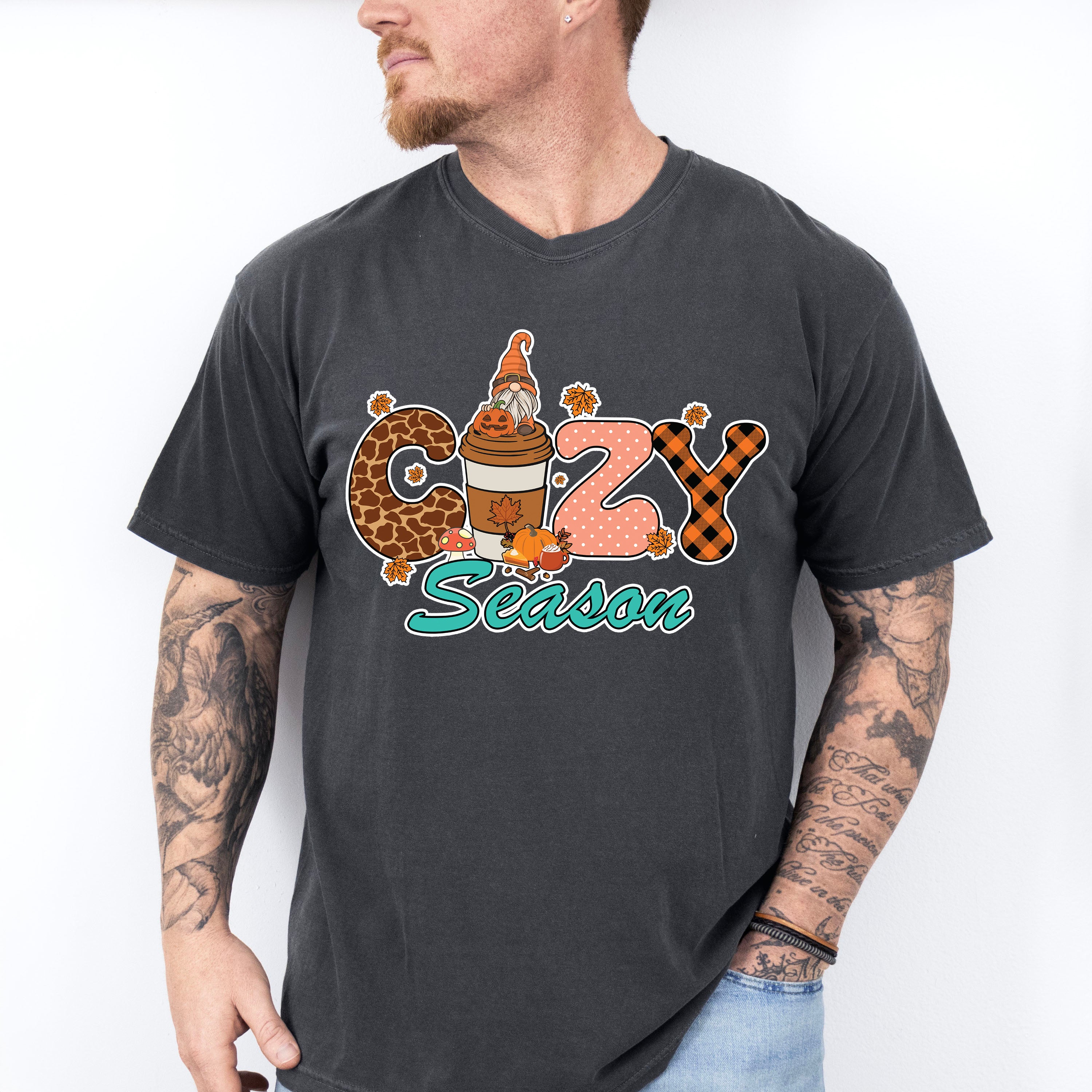 Cozy Season Pumpkin Drink - Fall Unisex Crewneck T-Shirt Sweatshirt Hoodie