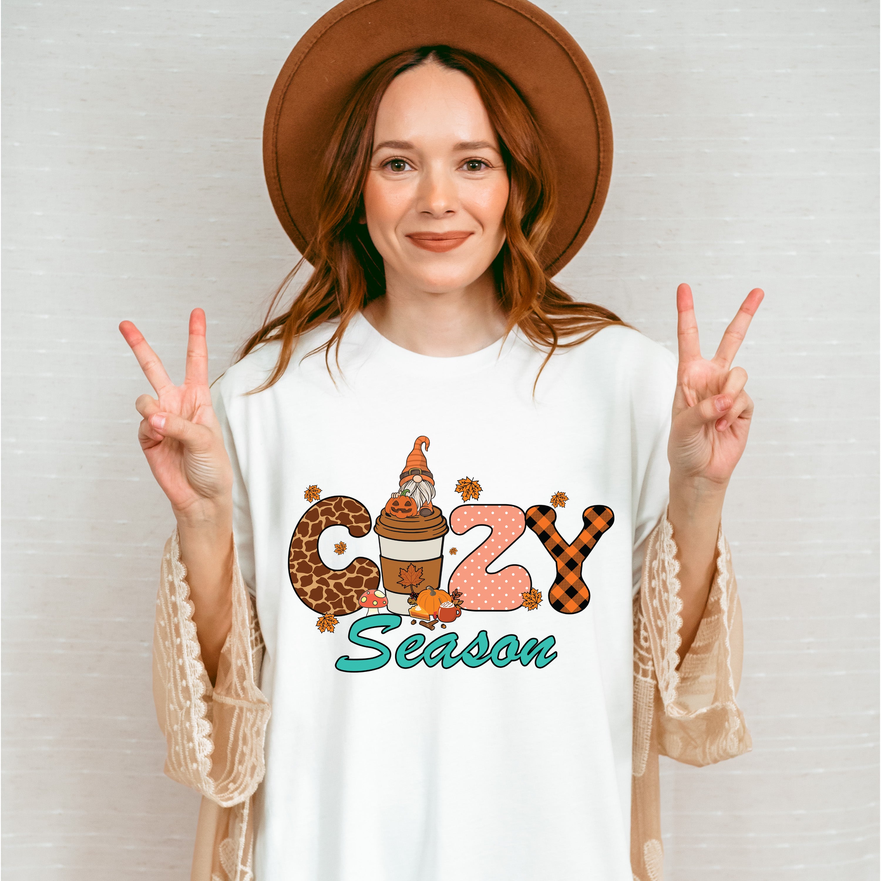 Cozy Season Pumpkin Drink - Fall Unisex Crewneck T-Shirt Sweatshirt Hoodie