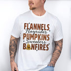 Flannels Pumpkins Bonfires - Fall Unisex Crewneck T-Shirt Sweatshirt Hoodie