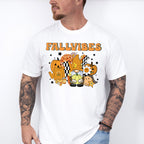 Fall Vibes Gnomes Pumpkins Stars - Fall Unisex Crewneck T-Shirt Sweatshirt Hoodie