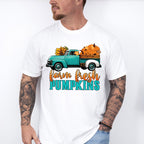 Farm Fresh Pumpkins Truck - Fall Unisex Crewneck T-Shirt Sweatshirt Hoodie